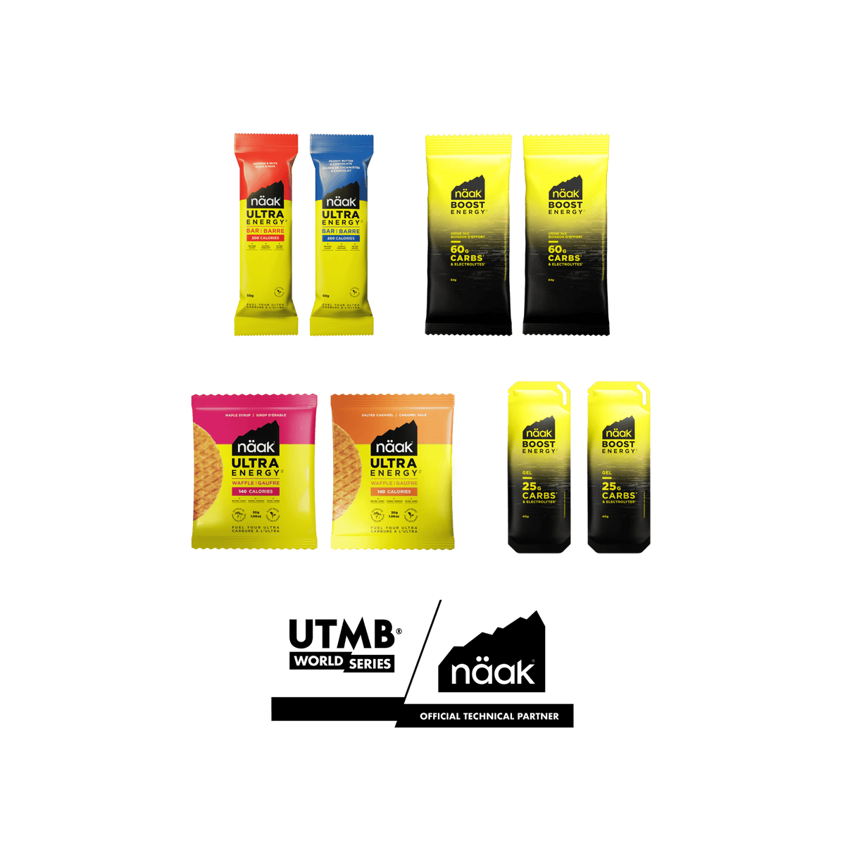 Näak NA Boost & Ultra Energy™ | UTMB Aid Station Pack