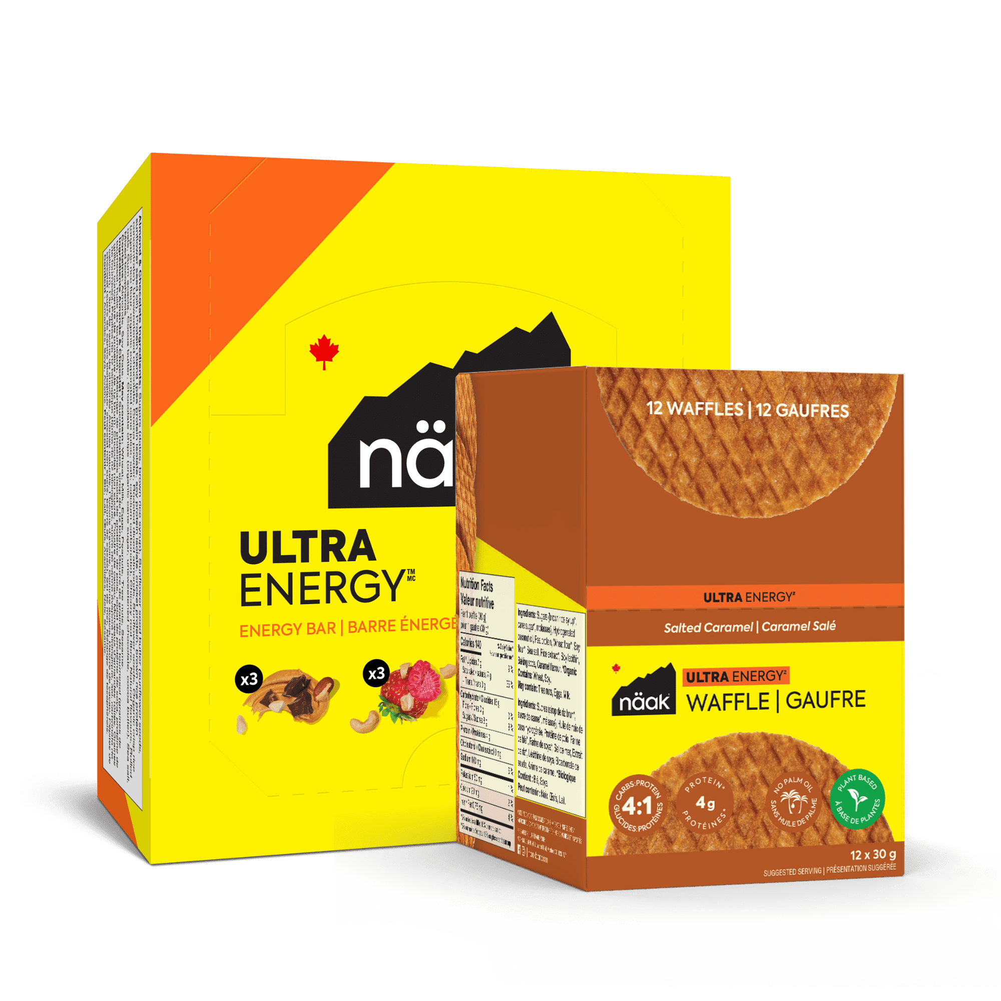 Näak Pack 12 bars + 12 waffles | Ultra Energy Pack