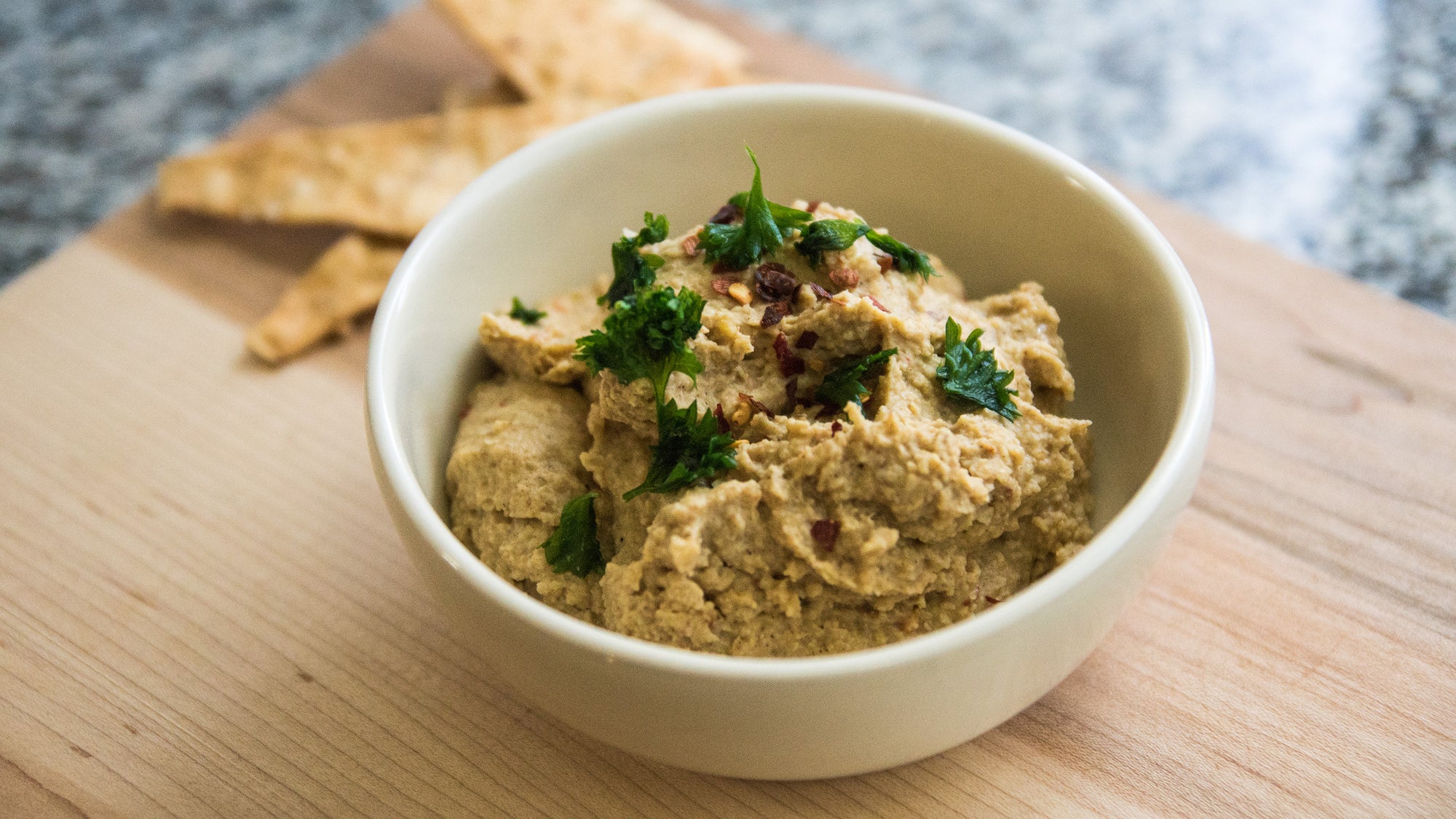 Recipe - Spicy Cricket Powder Hummus