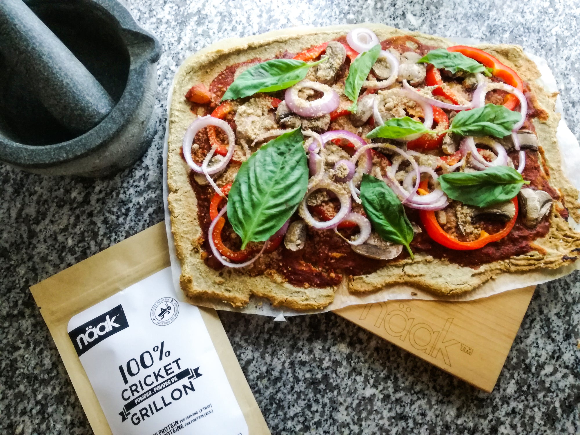 Recipe - Cricket Powder Protein Pizza