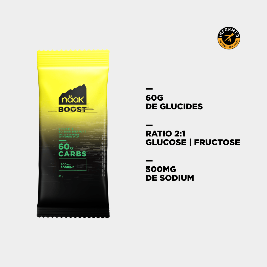 Boisson d'effort BOOST™ 60  | Concombre salé —  Sachet