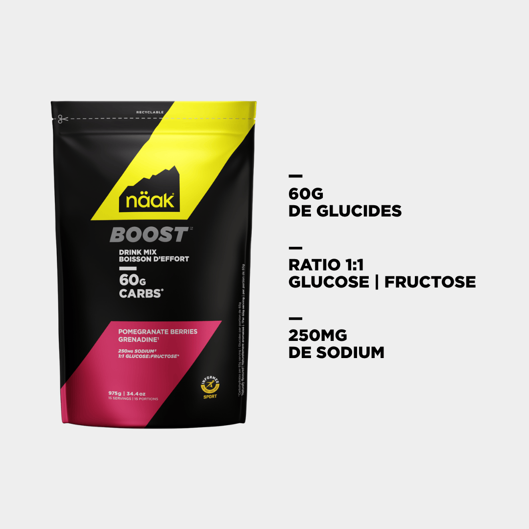 Boisson d'effort BOOST™ 60 · Grenadine · Sac