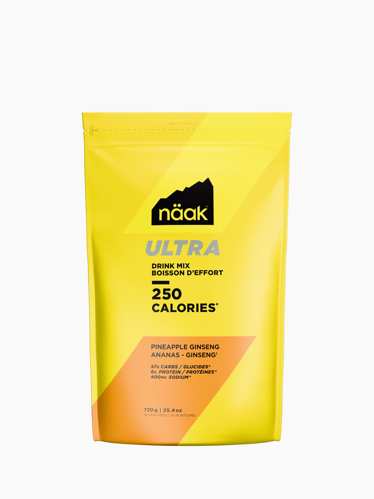 Näak Energy Drink Mix ULTRA™ Drink Mix | Pineapple Ginseng - Bag