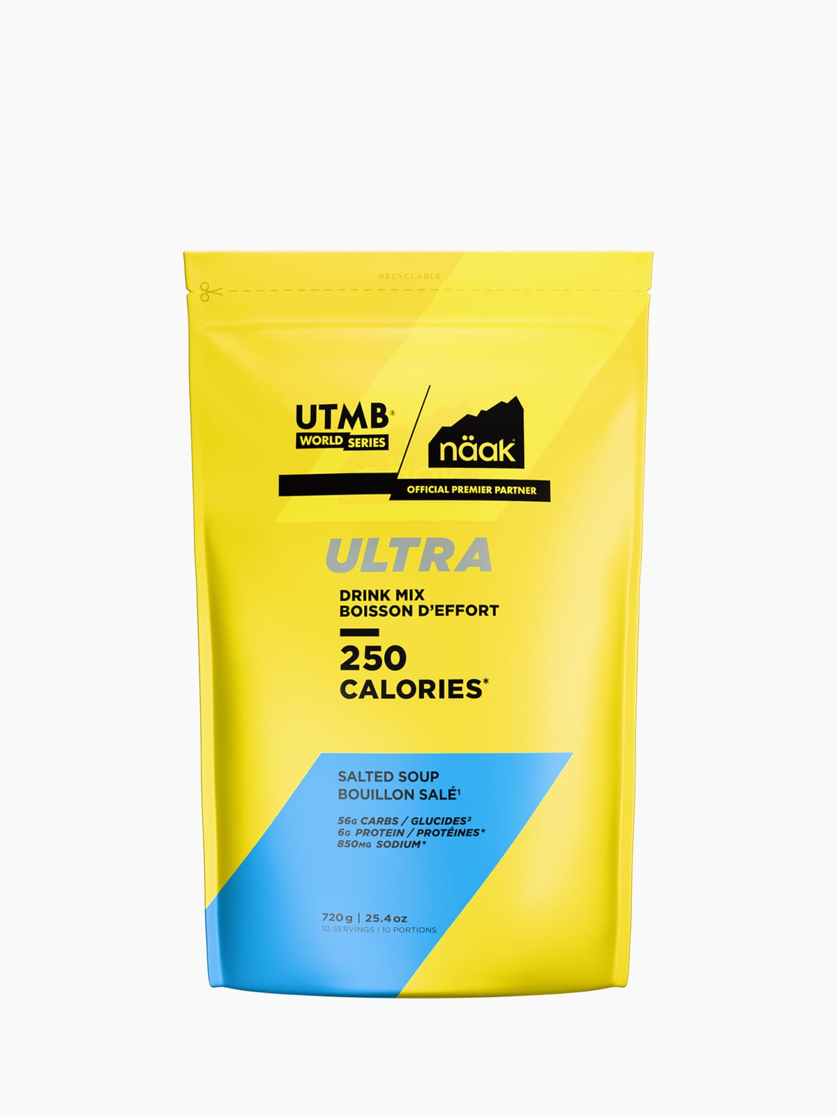 Näak Energy Drink Mix ULTRA™ Drink Mix | Salted Soup - näak X UTMB® - Bag