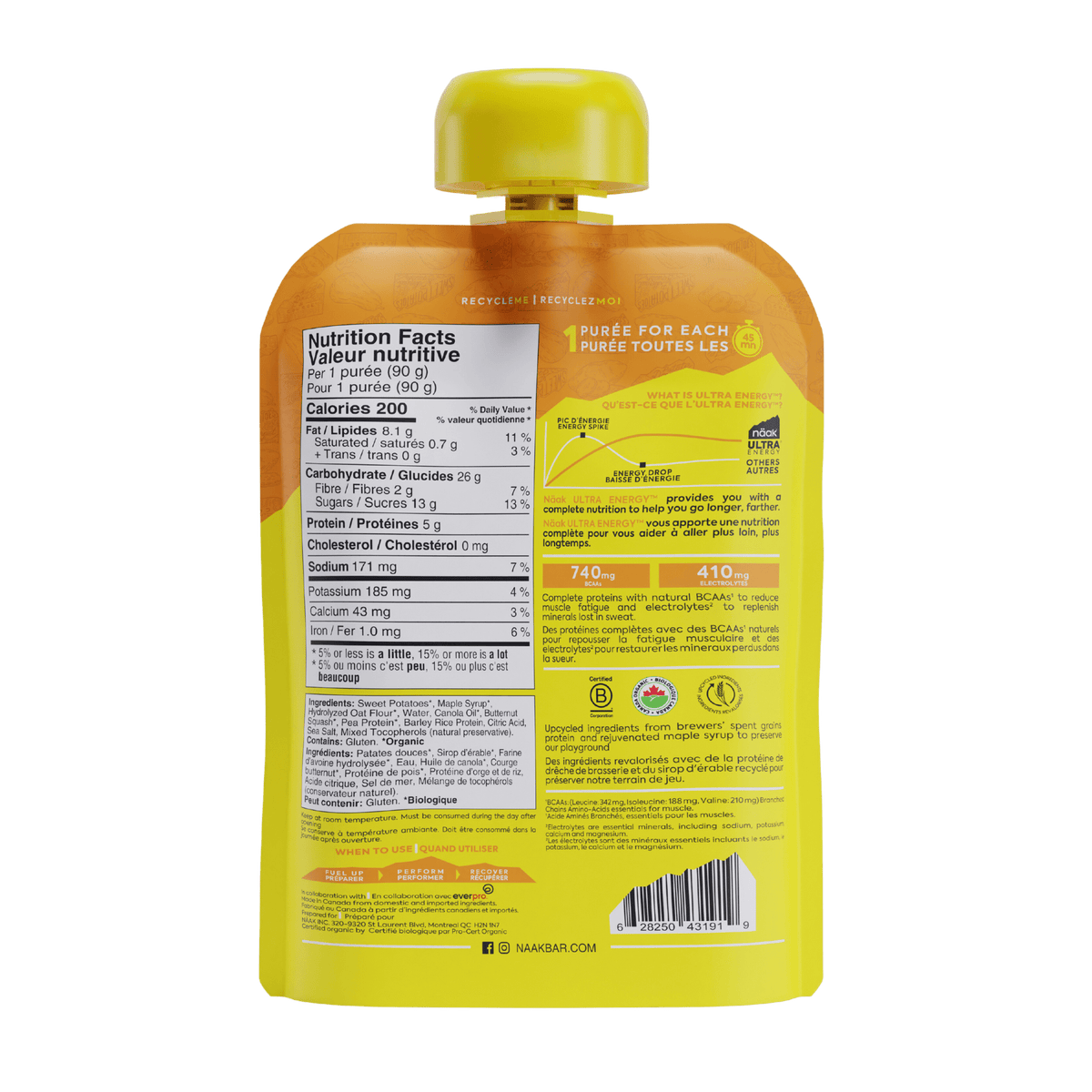 Näak Energy Puree Energy Puree | Sweet Potatoes Butternut Squash