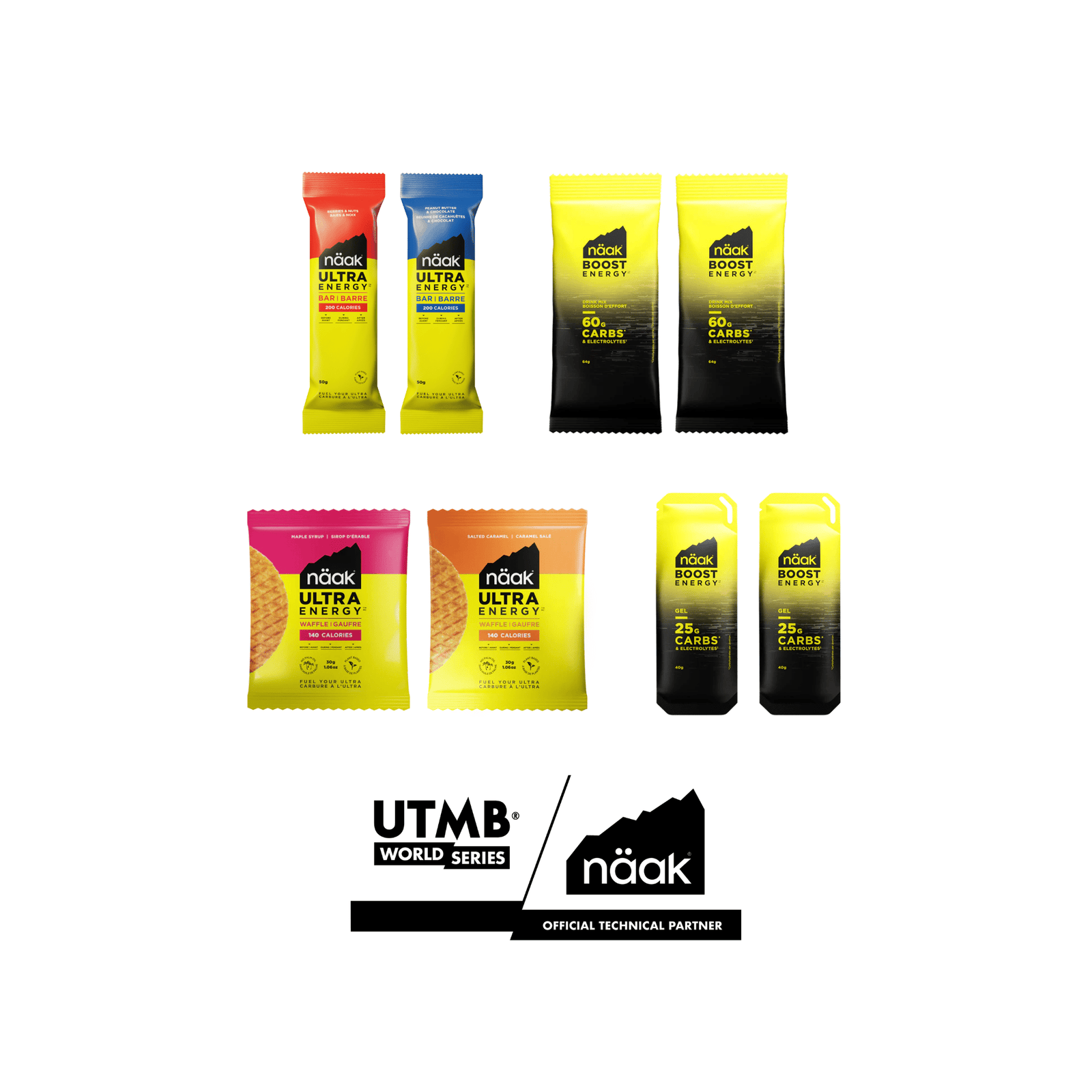 Näak NA Boost & Ultra Energy™ | UTMB Aid Station Pack