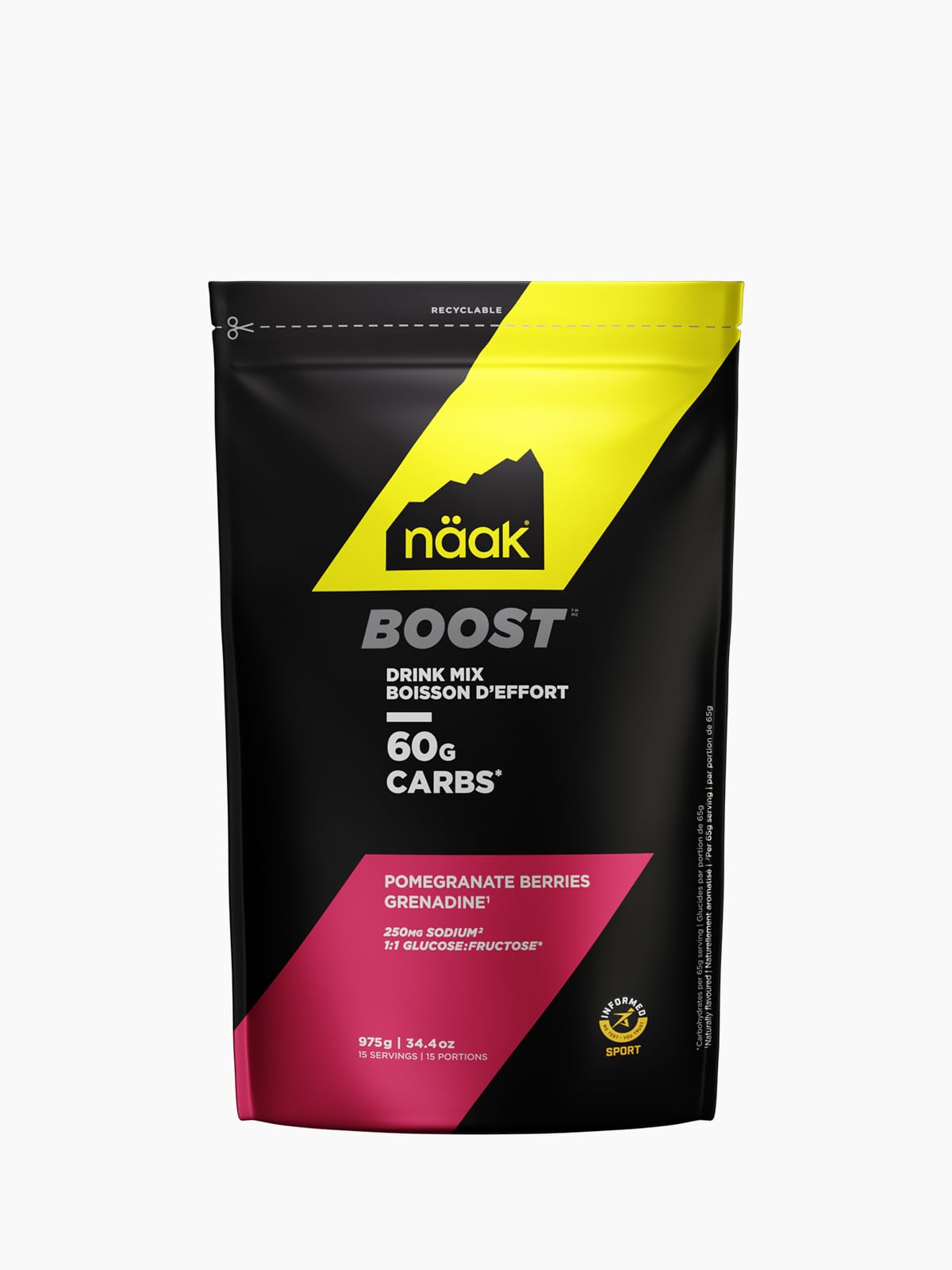 Näak NA Energy Drink Mix BOOST™ Drink Mix 60 · Pomegranate Berries · Bag