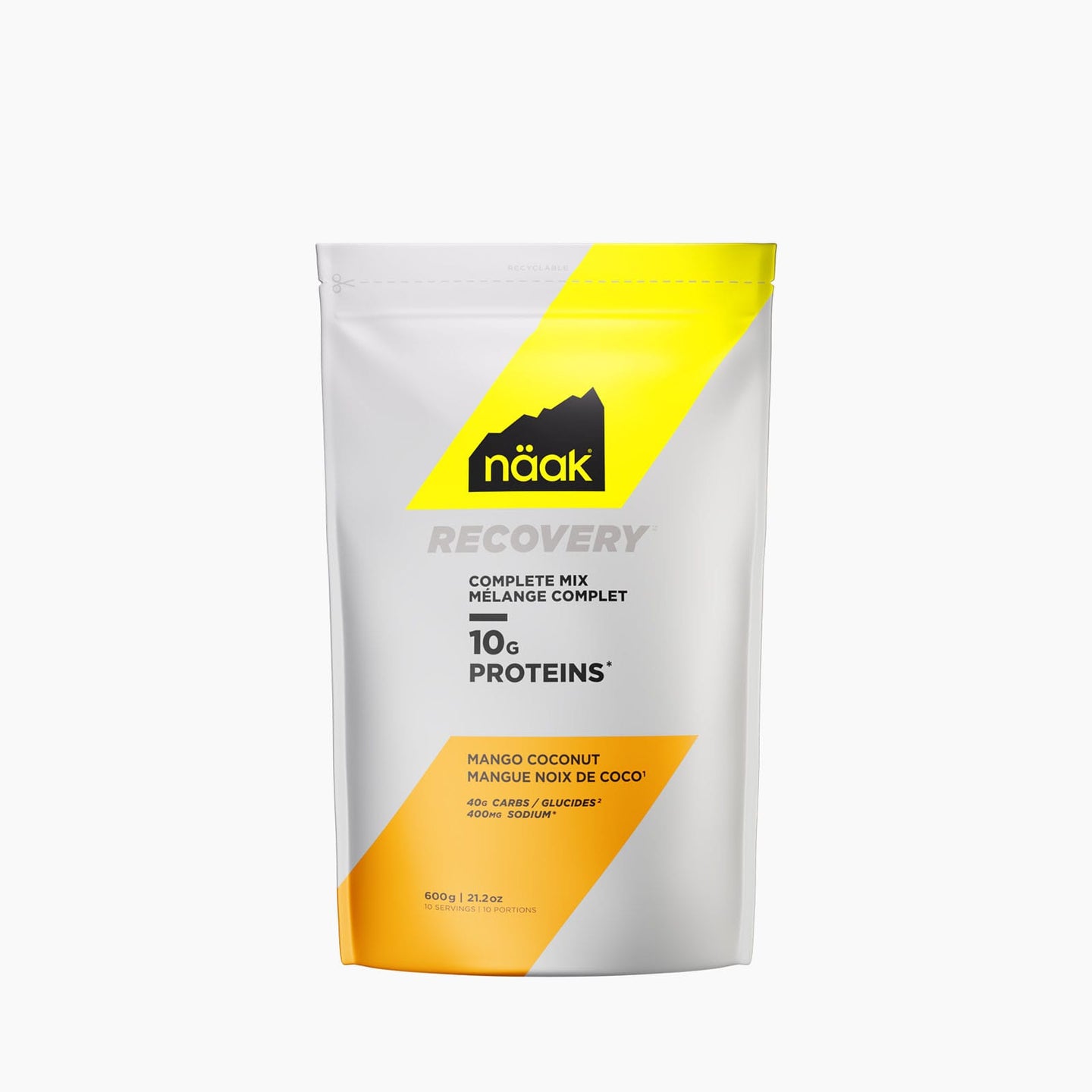 Näak Protein Powder RECOVERY™ Complete Mix 10 · Mango Coconut · Bag