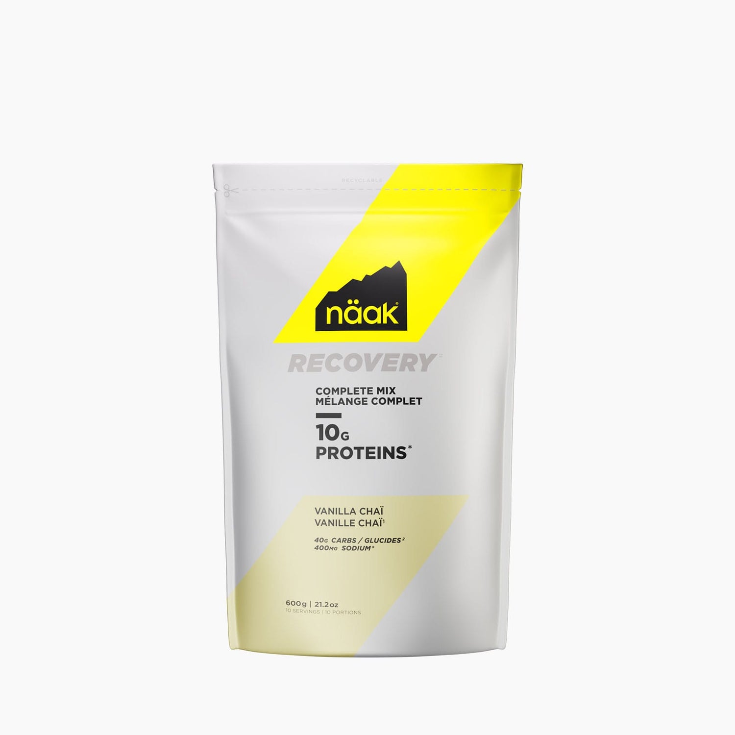 Näak Protein Powder RECOVERY™ Complete Mix 10 · Vanilla Chaï · Bag