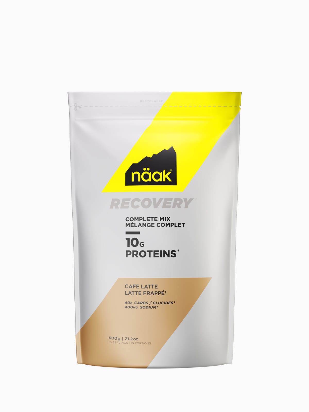 Näak Protein Powder RECOVERY™ Complete Mix 10 · Latte Frappé · Bag