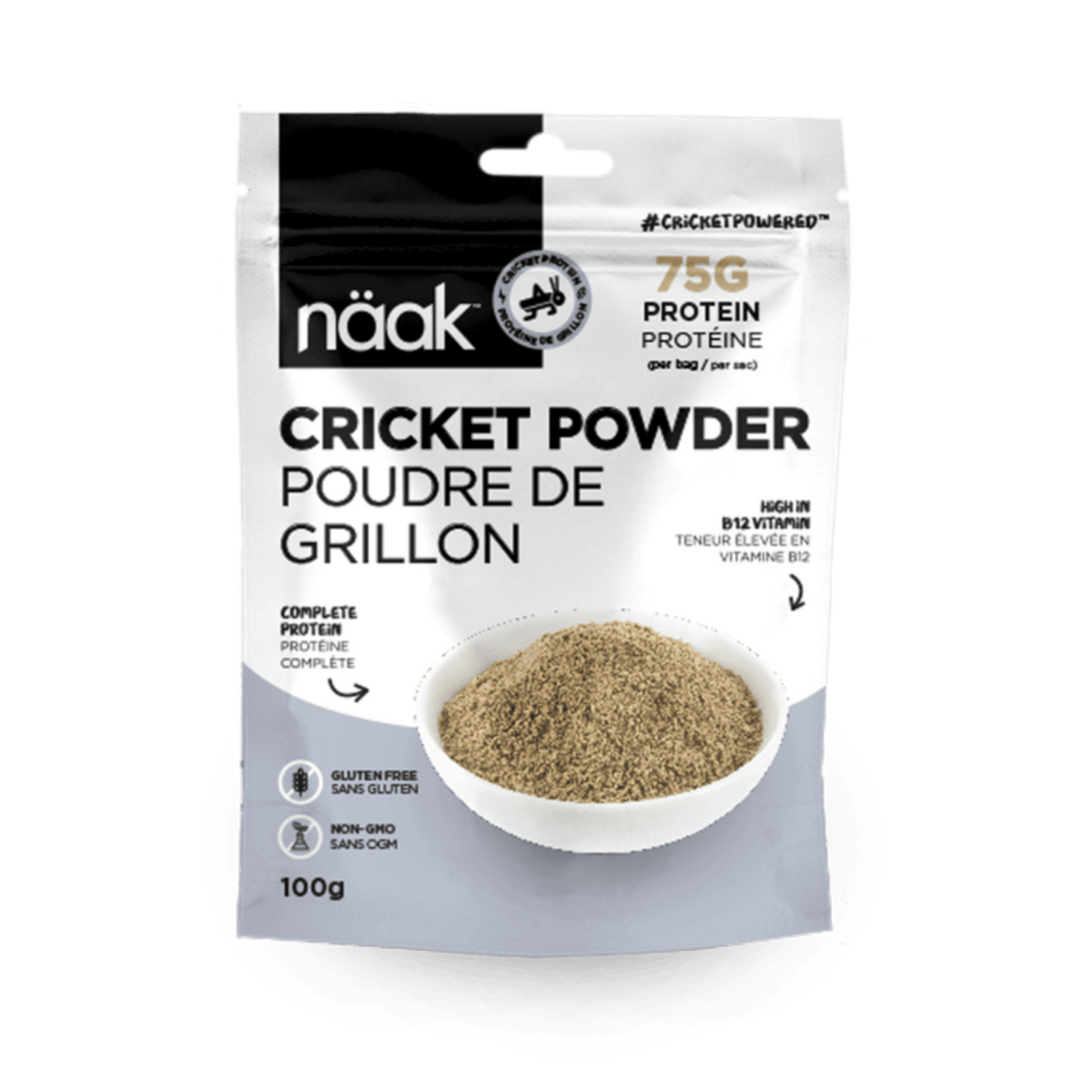 Näak Supplement Cricket Powder Bag | 100g